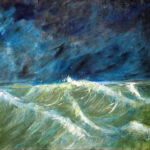 11 'Storm at Sea' - Tarja Rantala, Acrylic, 60x45cm, Not Framed, $150