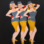 03 'Burlesque' - Danielle Bain, Acrylic, Canvas, 40x50cm, Not Framed, $100