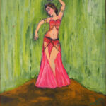 11 'Belly Dancer' - Tarja Rantala, Acrylic, 40x50cm, Framed, $150
